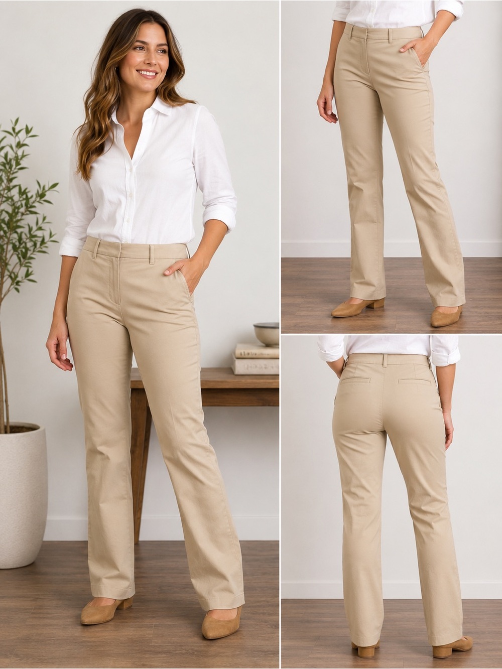 Old Navy Wide-Leg Pants in Khaki